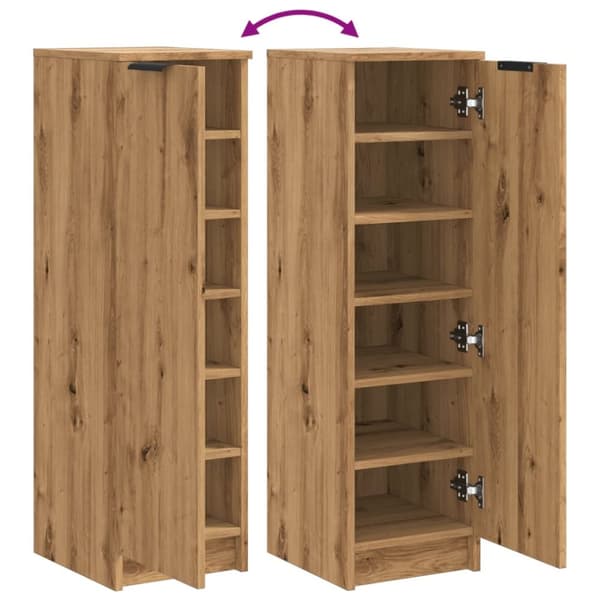 Skoskåp artisan ek 29,5x35x100,5 cm konstruerat trä