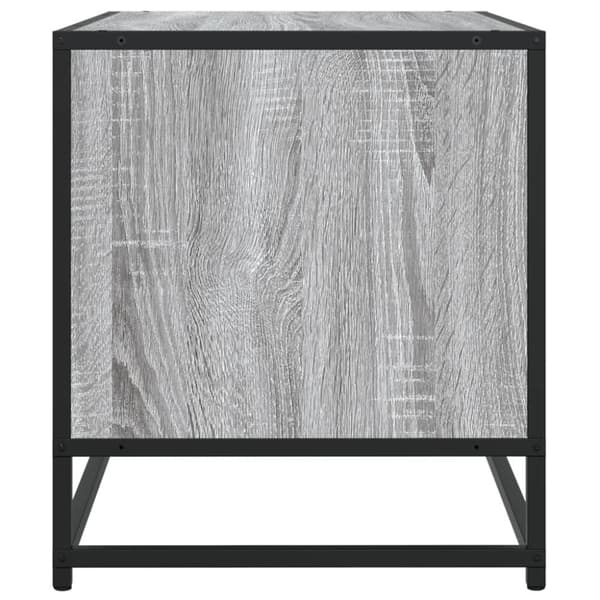 Tv-bänk grå sonoma 120,5x40x46 cm konstruerat trä och metall