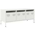 Miniatyrbillede 2 af 10: tv-bord 101,5x39x43,5 cm koldvalset stål hvid