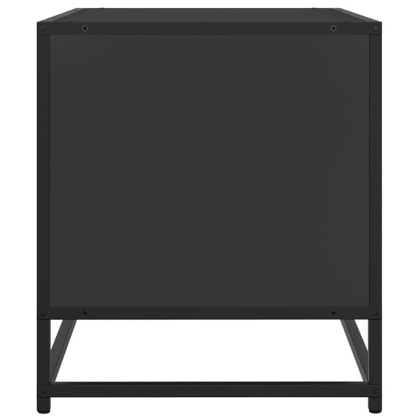 tv-bord 91x40x46 cm konstrueret træ og metal sort