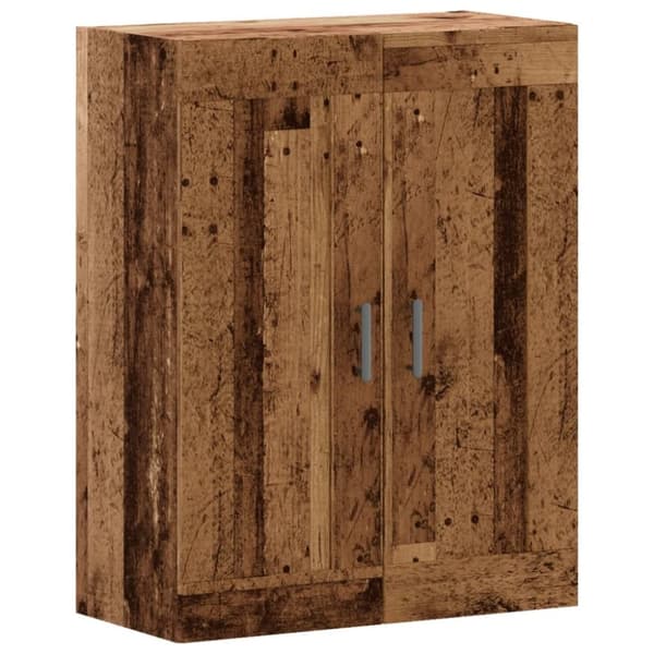 skænk 69,5x34x90 cm konstrueret træ antikt trælook