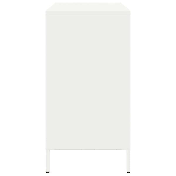 Skänk vit 101,5x39x73,5 cm kallvalsat stål