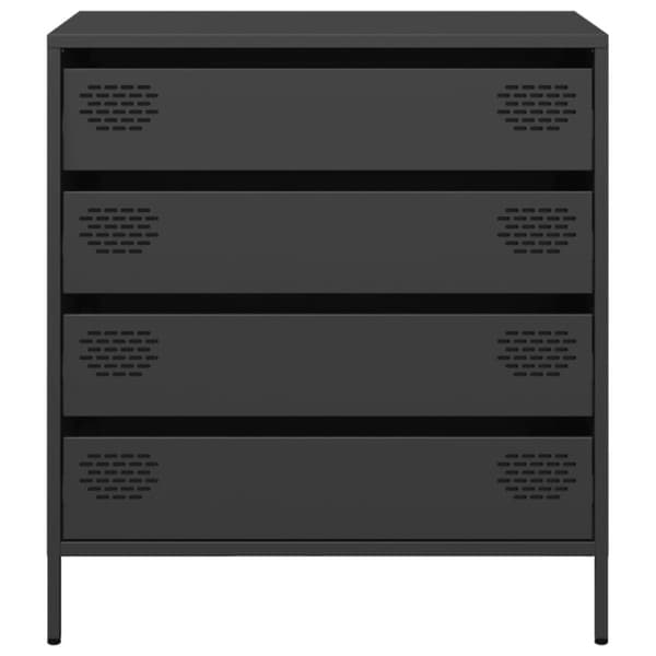 Skänk svart 68x39x73,5 cm kallvalsat stål