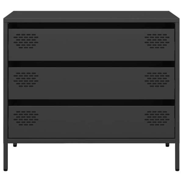 skænk 68x39x58,5 cm koldvalset stål sort