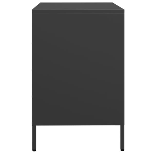 skænk 68x39x58,5 cm koldvalset stål sort