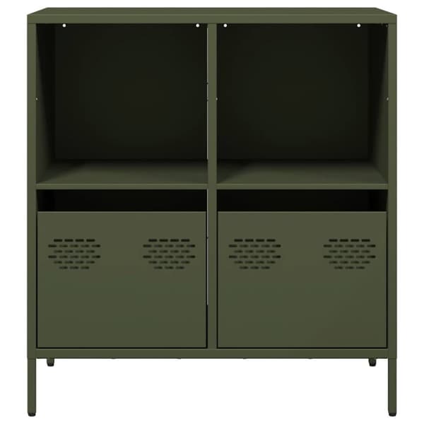skab 68x39x73,5 cm koldvalset stål olivengrøn