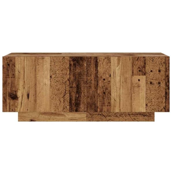 TV-teline LED-valolla Vanha puu 100x35x40 cm