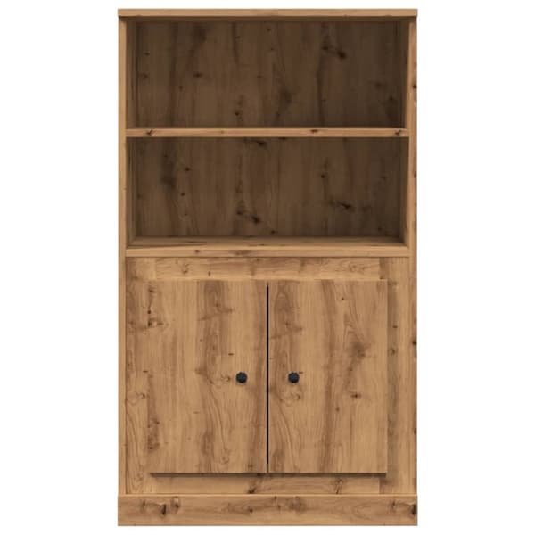 skænk 60x35,5x103,5 cm konstrueret træ egetræsfarve
