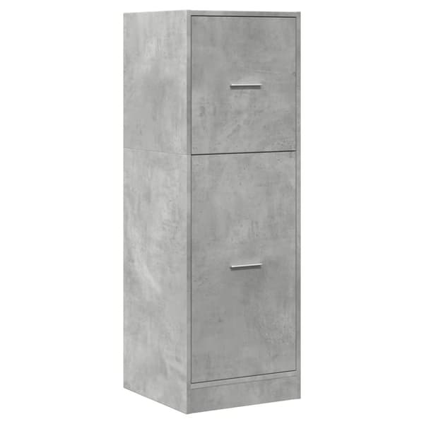 apotekerskab 40x41x118 cm konstrueret træ betongrå