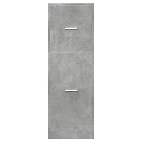 apotekerskab 40x41x118 cm konstrueret træ betongrå