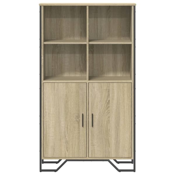 skab 79,5x35,5x137,5 cm konstrueret træ sonoma-eg