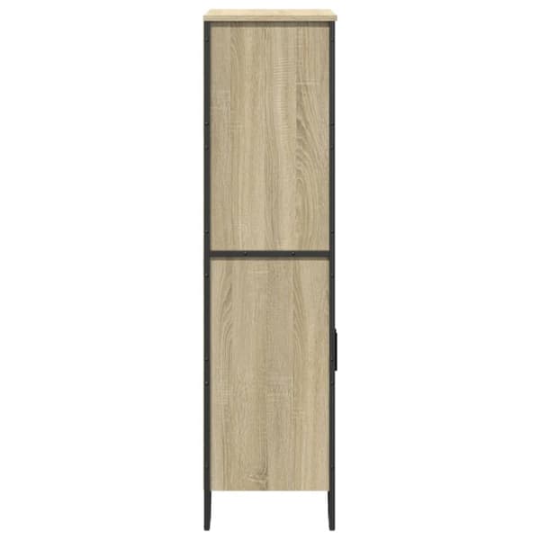 skab 79,5x35,5x137,5 cm konstrueret træ sonoma-eg
