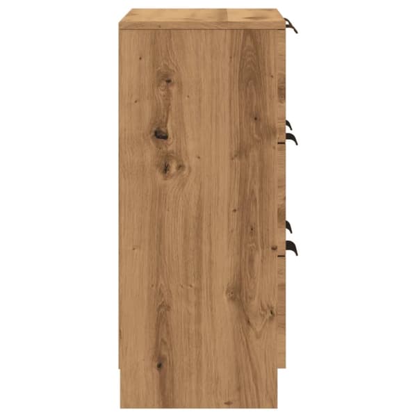 skænk 60x30x70 cm konstrueret træ kunsteg
