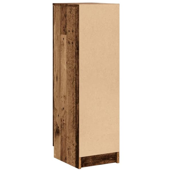skoreol 29,5x35x100,5 cm konstrueret træ gammelt træ-look