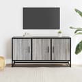 Pikkukuva 3 / 10: TV-taso harmaa Sonoma 100x35x50 cm tekninen puu ja metalli