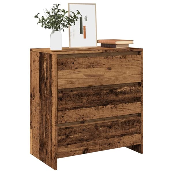 Skänk åldrat trä 70x41x75 cm konstruerat trä
