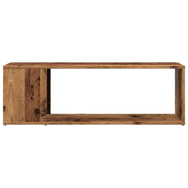 Tv-bänk åldrat trä 100x24x32 cm konstruerat trä