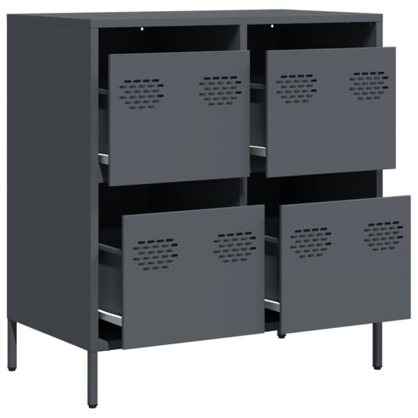 skænk 68x39x73,5 cm koldvalset stål antracitgrå
