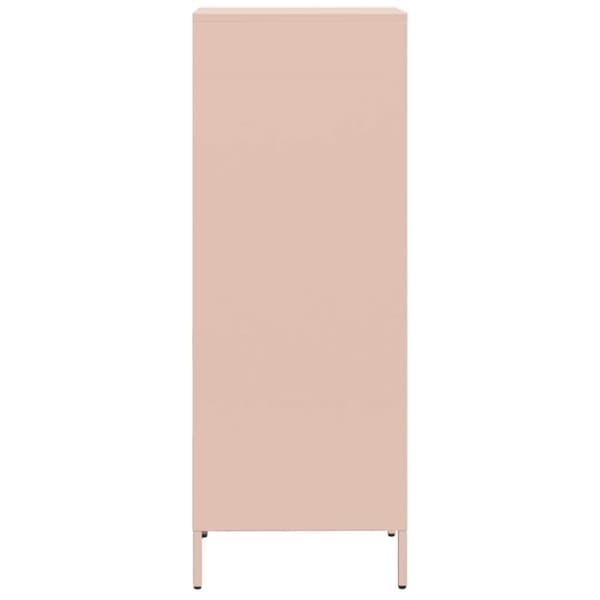 skab 35x39x103,5 cm stål lyserød