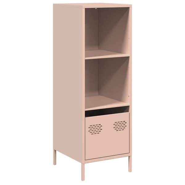 skab 35x39x103,5 cm stål lyserød