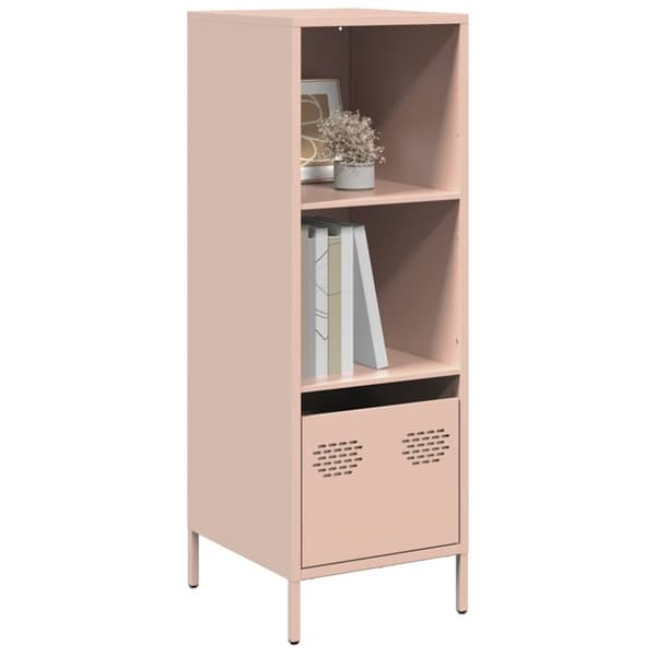 skab 35x39x103,5 cm stål lyserød
