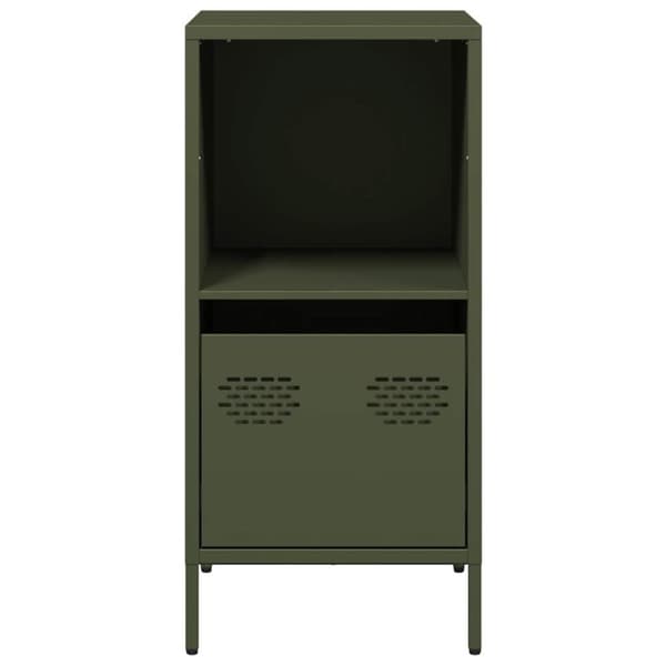 skab 35x39x73,5 cm koldvalset stål olivengrøn