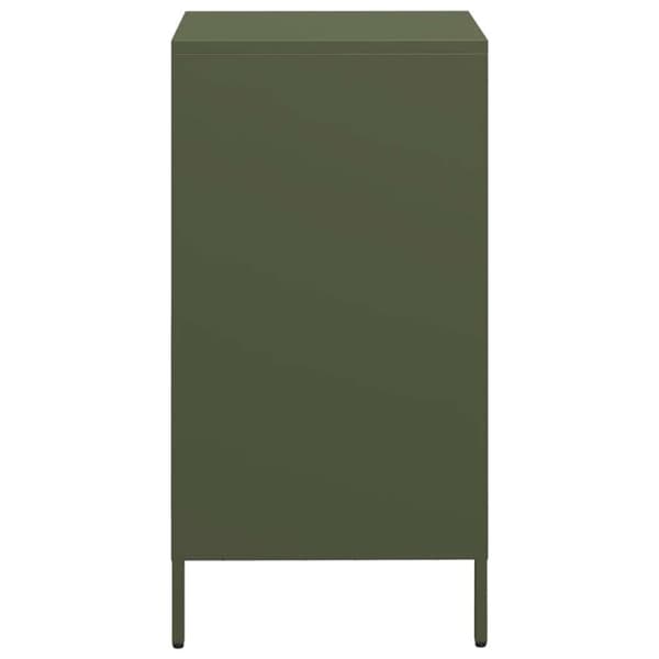 skab 35x39x73,5 cm koldvalset stål olivengrøn