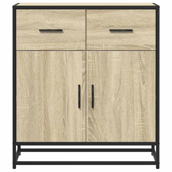 Skänk sonoma-ek 68x35x76 cm konstruerat trä