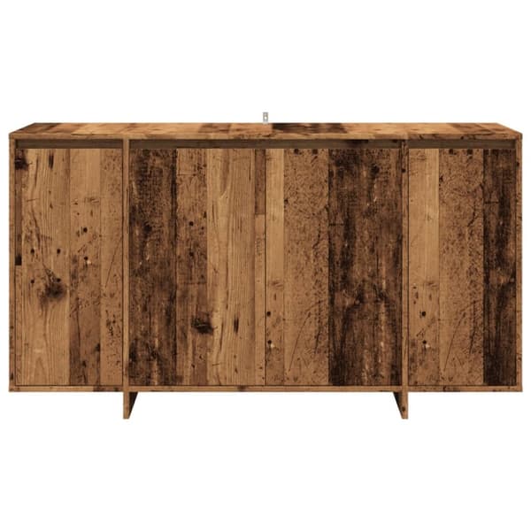 skænk 135x41x75 cm konstrueret træ antikt trælook