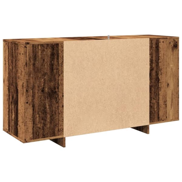 skænk 135x41x75 cm konstrueret træ antikt trælook