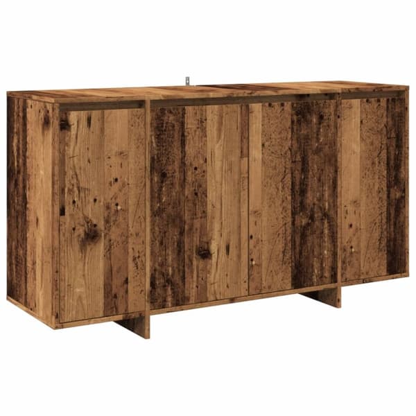 skænk 135x41x75 cm konstrueret træ antikt trælook