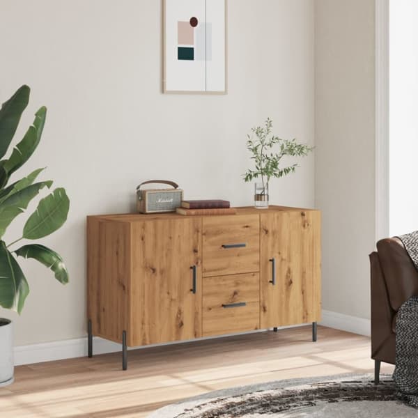 skænk 100x36x60 cm konstrueret træ kunsteg