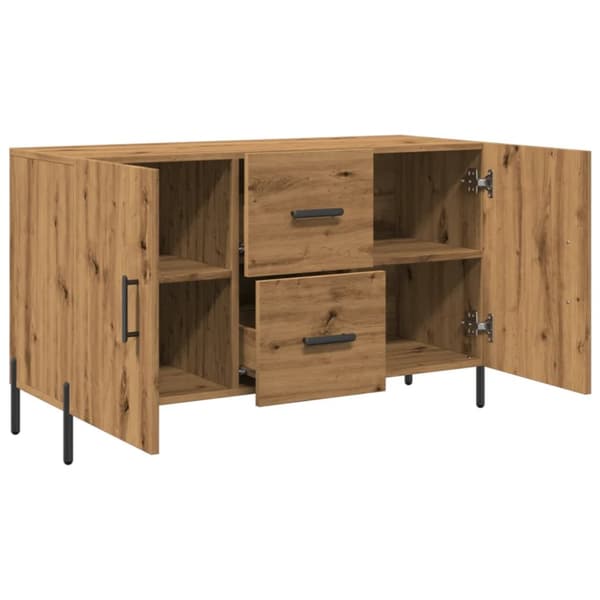 skænk 100x36x60 cm konstrueret træ kunsteg