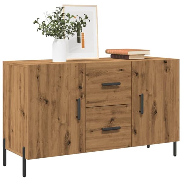 skænk 100x36x60 cm konstrueret træ kunsteg