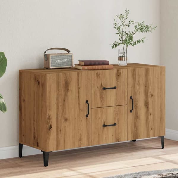 Lipasto Artisan Oak 100x36x60 cm Puu Materiaali