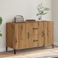 Pikkukuva 4 / 10: Lipasto Artisan Oak 100x36x60 cm Puu Materiaali