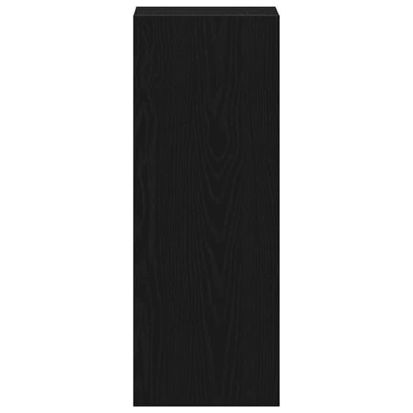 bogreol stabelbar 30x30x80 cm konstrueret træ sort-eg