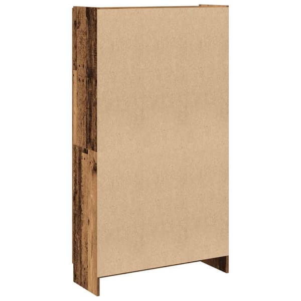 højskab 82,5x30,5x150 cm konstrueret træ antikt træ