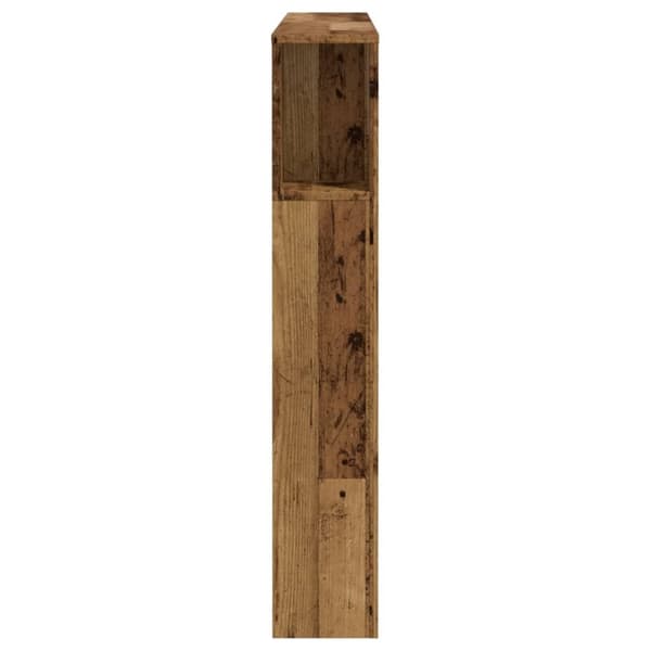 sengegavl 120x19x104,5 cm konstrueret træ antikt trælook
