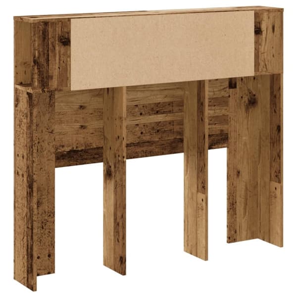 sengegavl 120x19x104,5 cm konstrueret træ antikt trælook