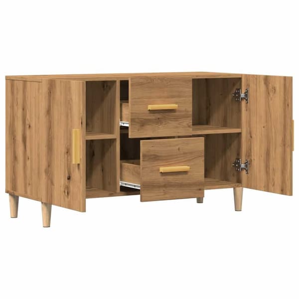 skænk 100x36x60 cm konstrueret træ kunsteg