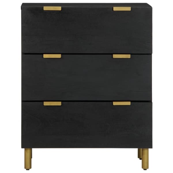 Kaapit 2 kpl Musta 60x33x75 cm