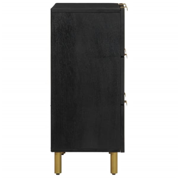 Kaapit 2 kpl Musta 60x33x75 cm