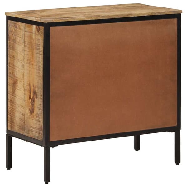 Kaapit 2 kpl 70x35x70 cm Massiivinen raaka mangopuu