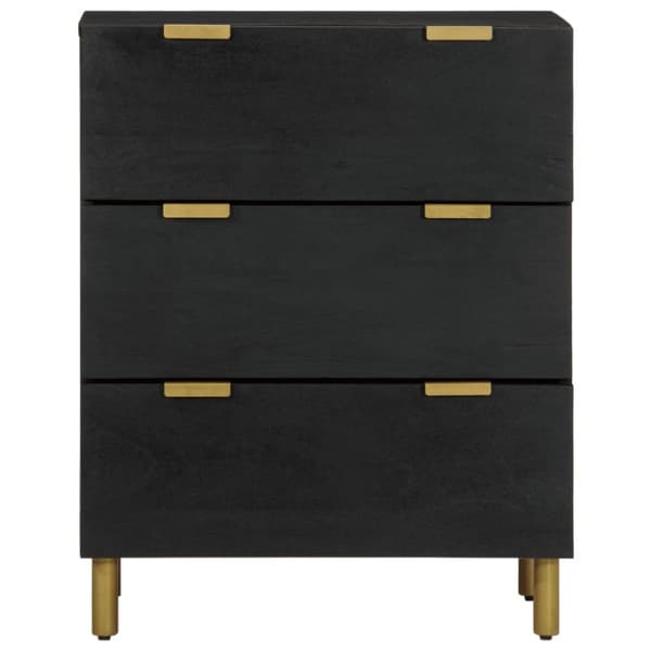 skab 60x33x75 cm konstrueret træ sort