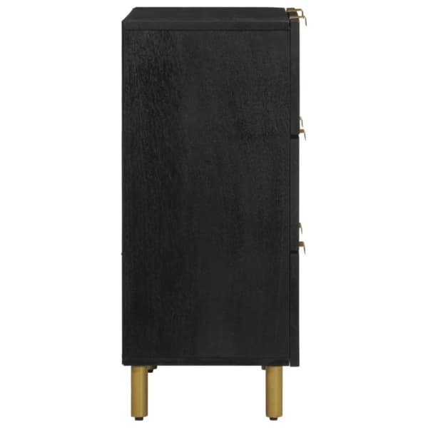 skab 60x33x75 cm konstrueret træ sort