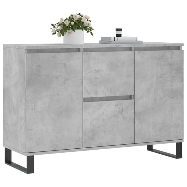 skænk 104x35x70 cm konstrueret træ betongrå