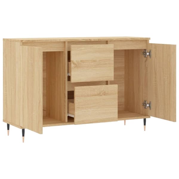 skænk 104x35x70 cm konstrueret træ sonoma-eg