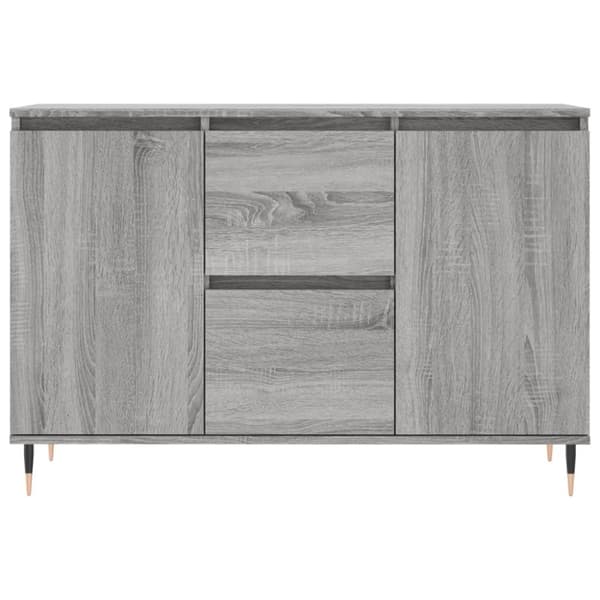 skænk 104x35x70 cm konstrueret træ grå sonoma-eg