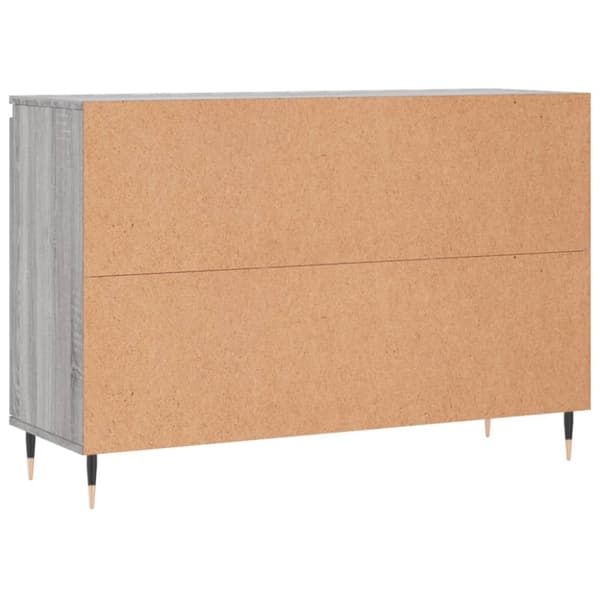 skænk 104x35x70 cm konstrueret træ grå sonoma-eg